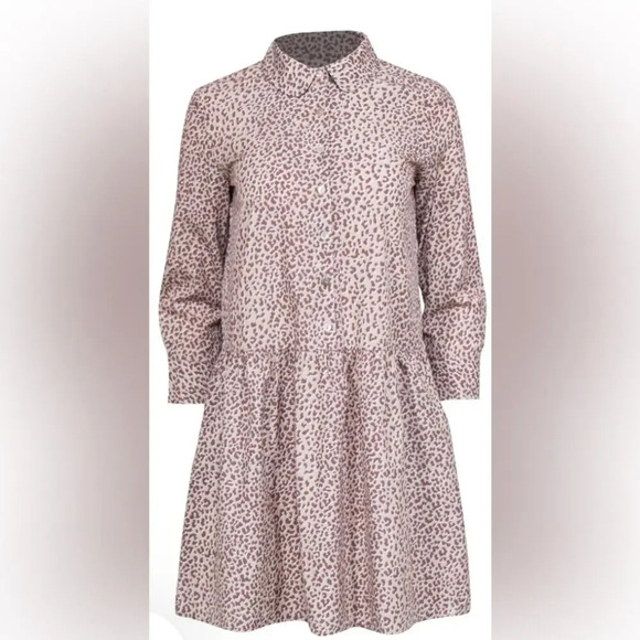 Tuckernuck Leopard Print Hayes Mini Dress Brown & Tan Size XXS - Picture 1 of 6